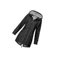 thumbnail image 1 of Veste à Capuche Douce pour Femme Imperméable Manteau de Pluie Extérieur Noir 4TG, 1 of 4