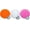 3 White 3 Orange, variant on Airlock Fishing Strike indicator 3/4" 6 pack Choose your colors (6 Pink)