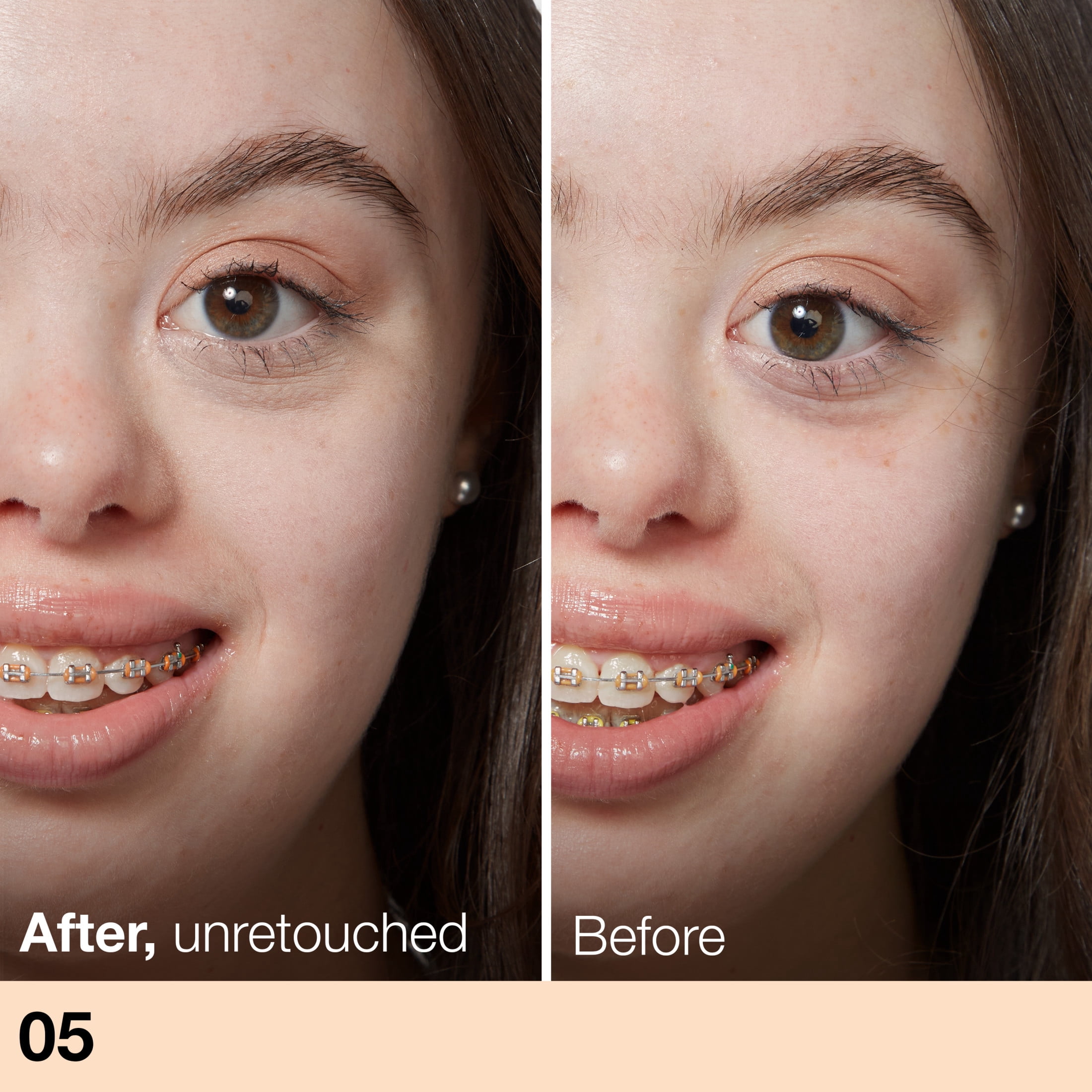 Correcteur liquide sans huile Fit Me Maybelline New York, Couvrance naturelle impeccable, Léger, Atténue l’apparence des rougeurs, des imperfections et des défauts, Ivoire, 05, 6.8 ml