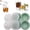 Light Green, variant on Easy-Release Silicone Ice Cube Trays for Standard Freezer Storage and Daily Drink Cooling