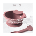 thumbnail image 2 of Food Baby Feeding Set with Spoon, Silicone Suction Bowls - First Stage Feed Silicone Plate G, 2 of 7