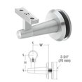 thumbnail image 3 of CRL Blumcraft WBNSCSA Pacific Series Satin Anodized Aluminum Glass Mounted Hand Rail Bracket, 3 of 3