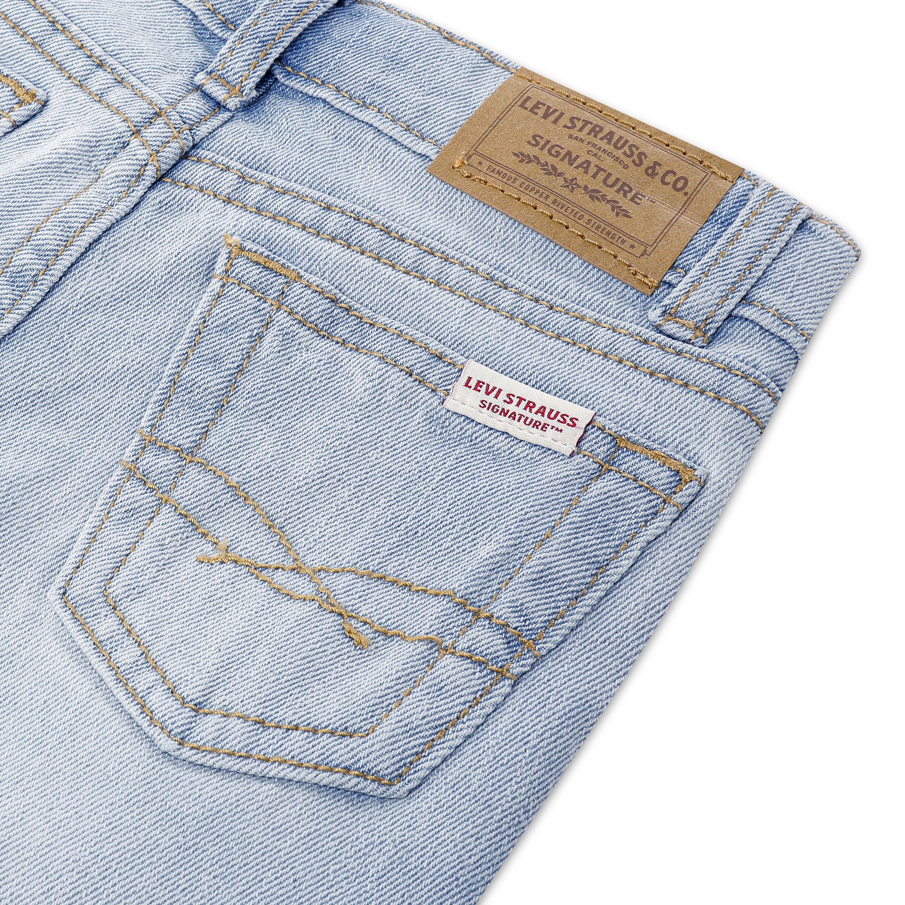 Levi Strauss Signature Girls Wide Leg Jeans, Sizes 5-18