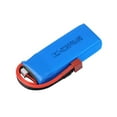 thumbnail image 2 of ​WLtoys 144001 Replacement Battery - 7.4V 3000mAh LiPo (102x34x19mm) Non-OEM Upgrade w/ Extended Runtime - Tray Mod Required​​ Blue, 2 of 6