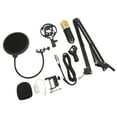 Condenser Microphone Sound Card Set Professional Studio Mic Kit with