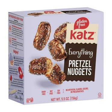 Katz Gluten Free Everything Soft Pretzel Nuggets |Gluten Free, Dairy Free, Nut Free, Soy Free, Kosher | (6 Pack, 5.5 Ounce Each)