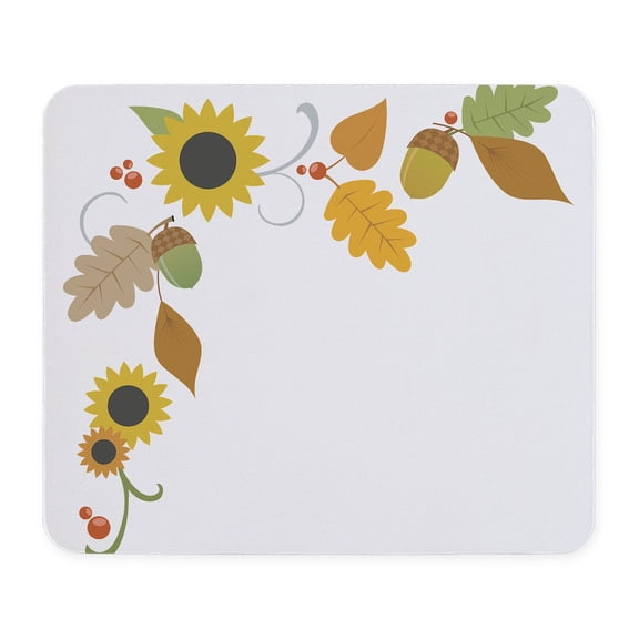 CafePress - Thanksgiving Border Mousepad - Non-slip Rubber Mousepad, Gaming Mouse Pad