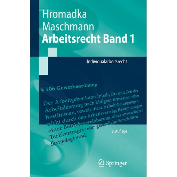 Springer-Lehrbuch Arbeitsrecht Band 1: Individualarbeitsrecht, (Paperback)