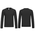 thumbnail image 6 of APEXFWDT Men's Long Sleeve Running T-Shirt Stretchy Breathable Gym Top Crew Neck Moisture-Wicking Athletic Wear,XL,Black, 6 of 6