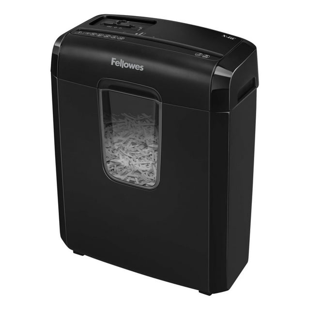Fellowes Déchiqueteuse à Coupe Croisée, Noire, 6 Unités