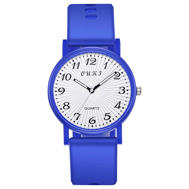 Reloj de cuarzo de moda casual para mujer Reloj con correa de cuero de silicona Estilo digital Wmkox8yii gfajkfgbkjabf1697