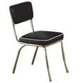 thumbnail image 4 of Home Square Retro Round Dining Table Set with 4 Chairs in Chrome, 4 of 8