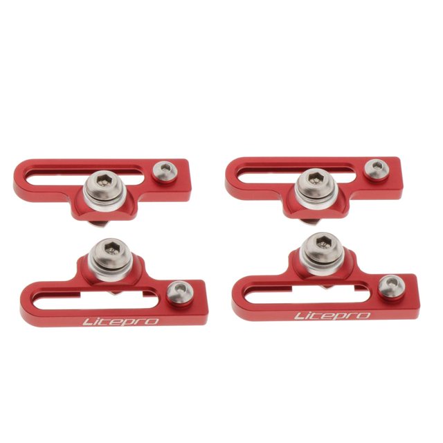 2 pares de Pastillas de freno de bicicleta C Sunnimix aleación de aluminio rojo