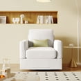 thumbnail image 2 of EUROCO Swivel Barrel Chair,33"W Modern Arm Chair for Living Room Bedroom Office Coffee Shop, 2 of 6
