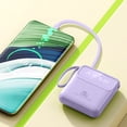 thumbnail image 1 of Cosmetic Mirror Digital Display Portable Power Bank 5000mAh With Integrated Charging Cable And Convenient Lanyard Attachment, 1 of 7