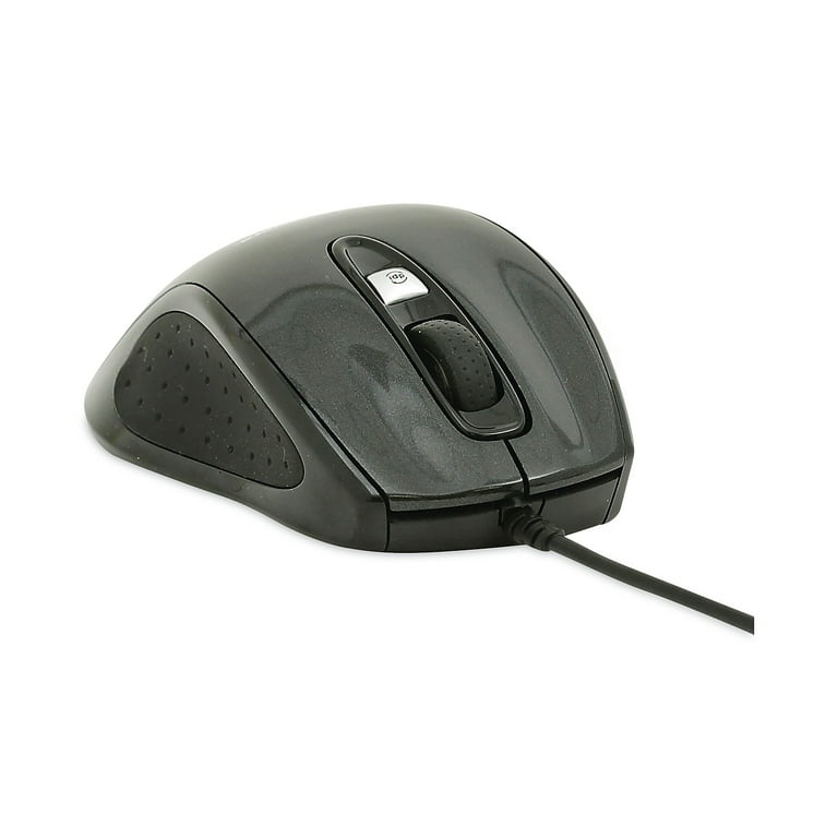 Innovera Full-Size Wired Optical Mouse USB Black 61014