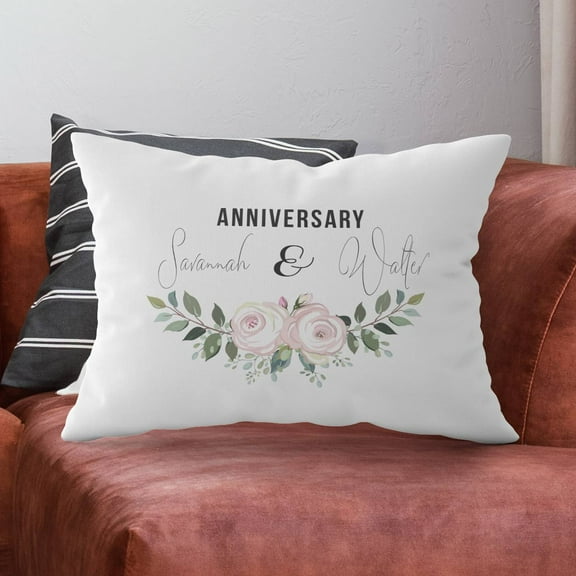 Personalized Anniversary Pillow Case