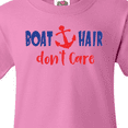 thumbnail image 4 of Inktastic Boat Hair Don't Care, Anchor, Sailing - Red Blue Youth T-Shirt, 4 of 5