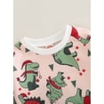 thumbnail image 5 of hirigin Baby Boy Christmas Romper, Long Sleeve Crew Neck Dinosaur Print Fall Bodysuit for Casual Daily, 5 of 7