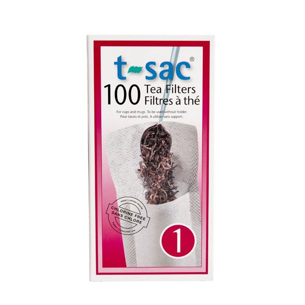 TSac 1 Tea Filter Bags, 100 ct