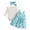 Sky Blue, variant on Taybagh Baby Girl Outfits Long Sleeve Ribbed Winter 6-9 Month Girl Clothes Romper Floral Suspender Skirt Set with Headband Birthday Outfit Watermelon Red 0-3 Months
