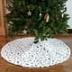 thumbnail image 3 of Falda para árbol de Navidad con plumas de poliéster, suave, gruesa, color blanco nieve, rústica Multicolor 122cm, 3 of 8