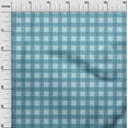 thumbnail image 3 of oneOone Cotton Poplin Light Blue Fabric Check Craft Projects Decor Fabric Printed By The Yard 56 Inch Wide, 3 of 4