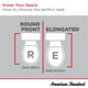 thumbnail image 3 of Asiento de inodoro American Standard 5503A00B.020, cierre lento, blanco, 3 of 6