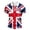 a-167Red49, variant on Mens Short Sleeve Polo Shirt With Union Jack Print Half Zip Collar Contrast Trim Slim Fit Breathable For Patriotic Events Sports Casual Summer Wear Versatile Top