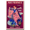 thumbnail image 1 of Air France Paris Tokyo By Taruchi-Gallery Wrapped 24X32, 1 of 1