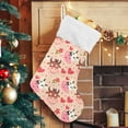 thumbnail image 2 of SKYSONIC Cow Print Christmas Stocking Personalized Large Candy Stocking Hanging Gift Xmas Stockings Decoration for Family Holiday Party Ornaments Decor Fireplace, 2 of 7