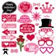 thumbnail image 1 of 25 unidades/juego de accesorios para fotomatón del Día de San Valentín, decoraciones para el Día de San Valentín para novia, vacaciones, fiesta de, 1 of 9