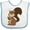 White and Blue, variant on Inktastic Squirrel Boys or Girls Baby Bib