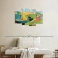 thumbnail image 2 of Elephant Stock Headlands Wall Art - Horizontal Multi Panel Canvas - Living Room Wall Decor - Abstract Multi Panel - Gray And Brown Decor By Jan Weiss - 36" x 22", 2 of 8
