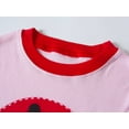 thumbnail image 2 of Girls Pajamas Sets Long Sleeve Ladybug Rainbow Pajamas 100% Cotton Kids Clothes Toddler Sleepwear 5T, 2 of 7