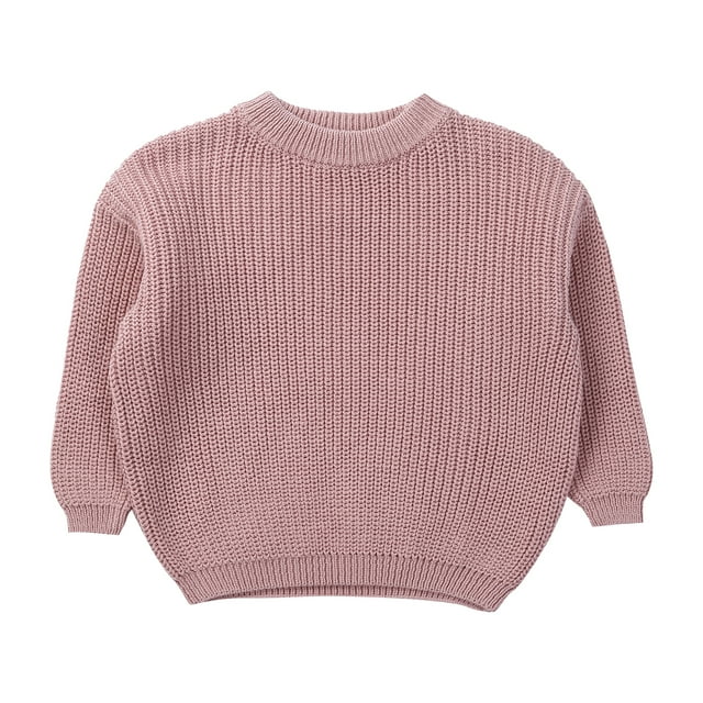 Fortune Chandail pour Enfants 0-5 Ans Garçons Filles Automne Hiver Doux Manches Longues Tricoté