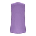 thumbnail image 4 of Women's Casual Square Neck Tank Top Pure Color Ruffle Detail Blouse for Spring Summer Daily Wear with Jeans Workout Set Fitted T Shirt Atmosphere Top Cleavage Cover plus Size Camisole Petite 3, 4 of 6
