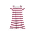 thumbnail image 5 of XADYUY Girls Dresses Casual A-Line Sleeveless Toddler Skater Striped Holiday Crew Neck Swing kids sundresses girls 4-16,Light pink 4-5 Years, 5 of 6