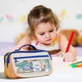 thumbnail image 5 of PEONAVET Stationery Storage Large Capacity Pencil Case Flip Cover Stationery Box Multifunctional Transparent Pencil Case, 5 of 5