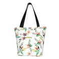 thumbnail image 2 of Kdxio Pretty Floral With Leaves Women Reusable Grocery Bags Foldable Ripstop,Reusable Shopping Bags for Shopping,Gym,Gift, 2 of 7