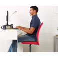 thumbnail image 2 of BestOffice Home Office Chair Chaise de Bureau à Domicile Ergonomique en Maille, Soutien Lombaire, Pivotante à Roulettes, Dossier Mi-Haut Ajustable pour Filles, Rouge, 2 of 7