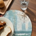 thumbnail image 3 of Coastal Nautical Round Placemats Set of 2 for Dinning Tables,Heat-proof Braided Table Mats 13 Inch,Summer Beach Wave Starfish Shell Washable Place Mat for Kitchen Restaurant Party Decor Table Setting, 3 of 9