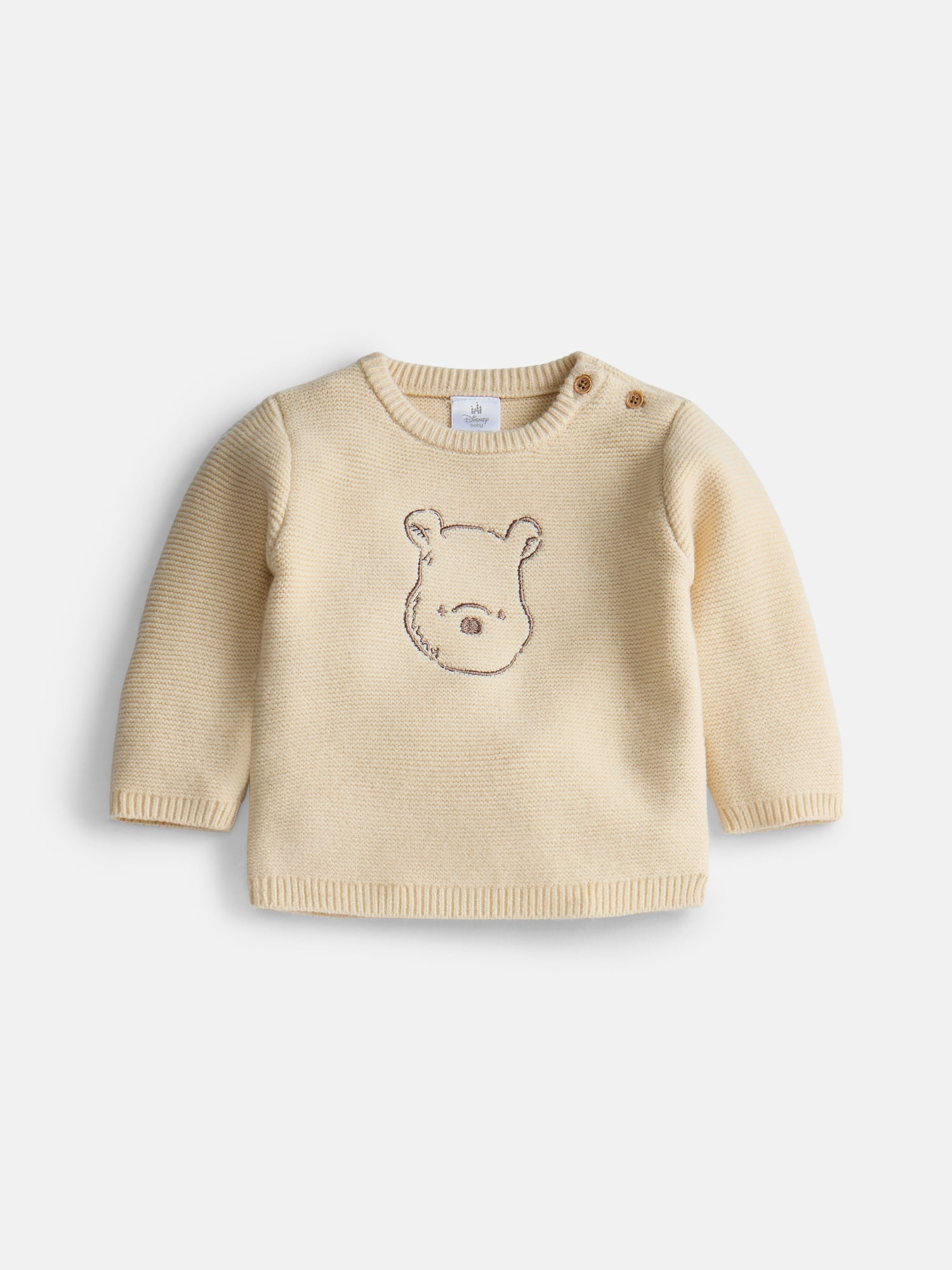 Disney Baby Wishes + Dreams Winnie the Pooh Crewneck Sweater, Pants and Hat Set, 3 Piece, Sizes 0/3M-18M