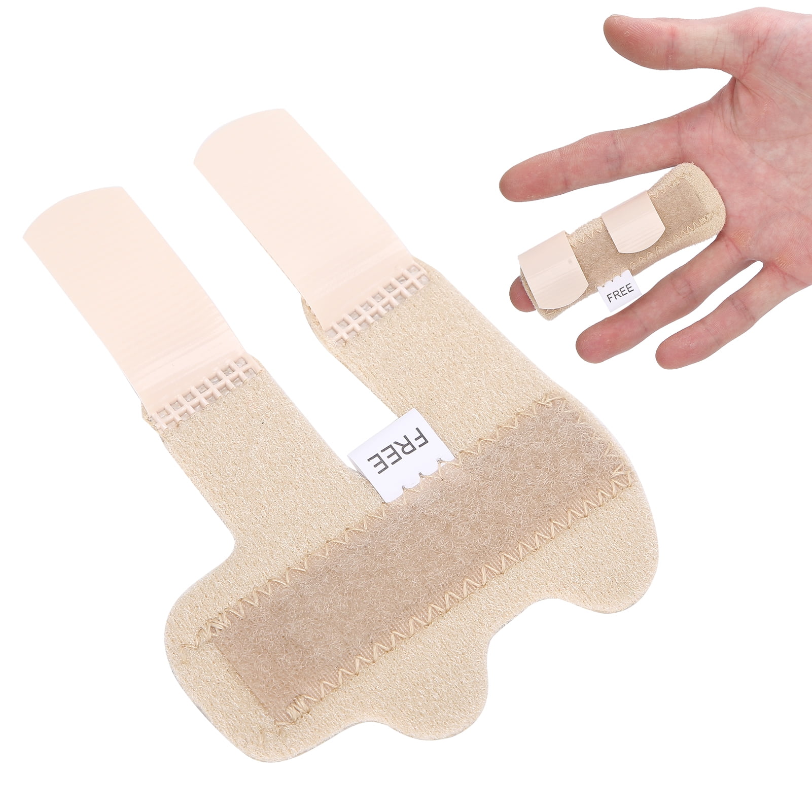 ANGGREK Finger Support Brace, Finger Splints Finger Straightener Stabilizer for Broken, Strained, Sprained, Swollen Fingers, Arthritis or Tendonitis, Pain Relief