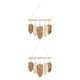 thumbnail image 1 of Bewildely Leaf Boho Tapestry Handmade Knitting Tassels Wall Decor Hanging Macrame  Room beige y amarillo 2piezas, 1 of 6