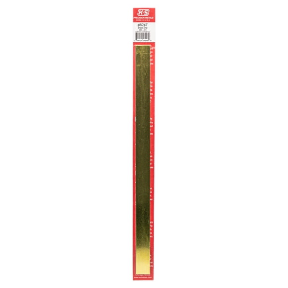 Tira de latón K & S Precision Metals 1,9x30,5x0,16 cm