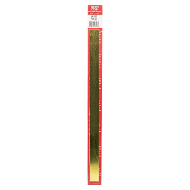 Tira de latón K & S Precision Metals 1,9x30,5x0,16 cm