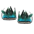 thumbnail image 2 of Muñequeras de plumas góticas Colco para Rave Brasil Puños de muñeca, 2 of 8