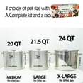 thumbnail image 3 of Food Grade 24 Qt. Stainless Steel Water Bath Canning Pot w/Canning Supplies Starter Kit for Beginners, 3 of 9