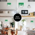 thumbnail image 3 of Aesthetic Dark Green And White Gradient Wall Clock Silent Non-Ticking For Home Office Decor, Decorative Clock Art, 3 of 7